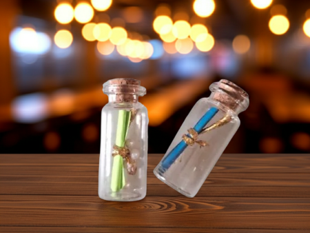 Love You Message Bottle With Light - Handmade Art for Loved Ones, Birthday, Anniversary, Valentine's Day -Message Chit