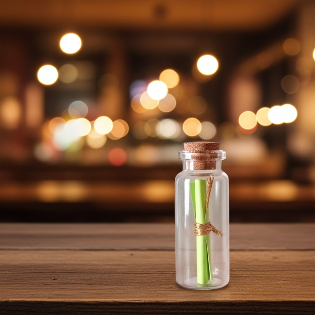 Love You Message Bottle With Light - Handmade Art for Loved Ones, Birthday, Anniversary, Valentine's Day -Message Chit - Image 3