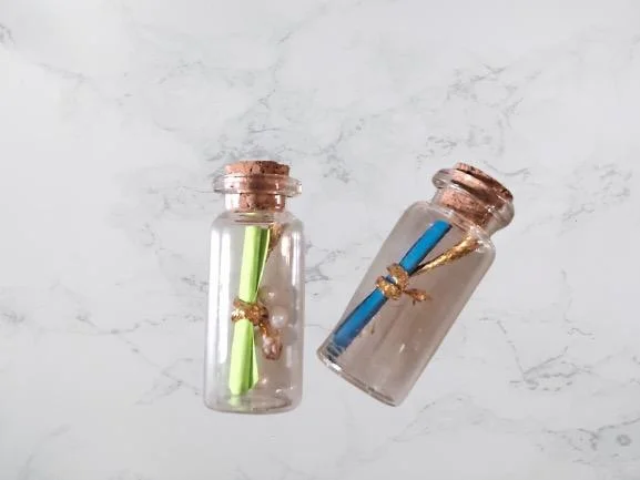 Love You Message Bottle With Light - Handmade Art for Loved Ones, Birthday, Anniversary, Valentine's Day -Message Chit - Image 2