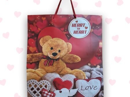 Gift Paper Bag with Teddy Bear -Multicolour perfect for party and gifting