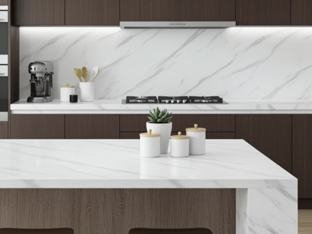 WHITE MARBLE KITCHEWHITE MARBLE KITCHEN WALL STICKERN WALL STICKER