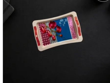 Flower Printed Design Serving Tray - Image 2