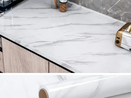 WHITE MARBLE KITCHEWHITE MARBLE KITCHEN WALL STICKERN WALL STICKER