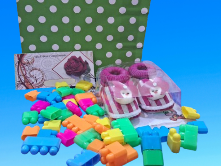 Polka Dot Green Birthday Party Paper Bag Combo , Pack of 1,  4 units