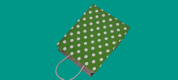 Solid Party Bag  -Red Polka Dot Gift Bag - Image 4