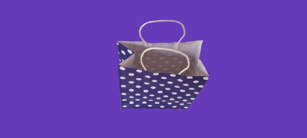 Solid Party Bag  -Red Polka Dot Gift Bag - Image 5