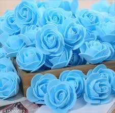 Small Artificial Foam Rose Flowers Floral Heads for DIY Crafts