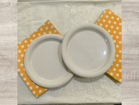 Melamine Round Plates for Snacks,Starters Plates Dinner Plates, Free Square Plates for Dinner Lunch Plates
