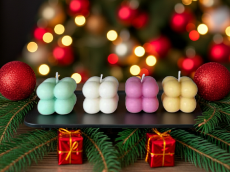 Mini Bubble Candle for Decoration Pack of 2