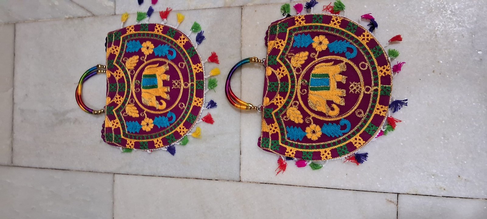 Jaipuri Embroidered Traditional Sling Bag - Image 4