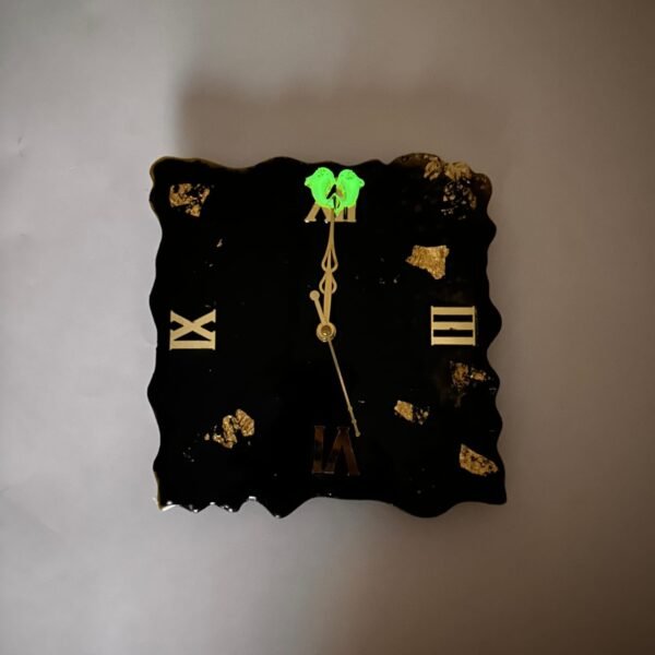 RESIN WALL CLOCK/ Wall Clock -Radium Effect