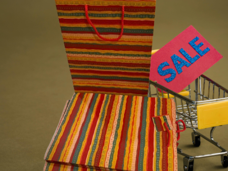 Striped Paper Gift Bags Combo – Bold and Vibrant for Every Occasion- 2 in 1 pack