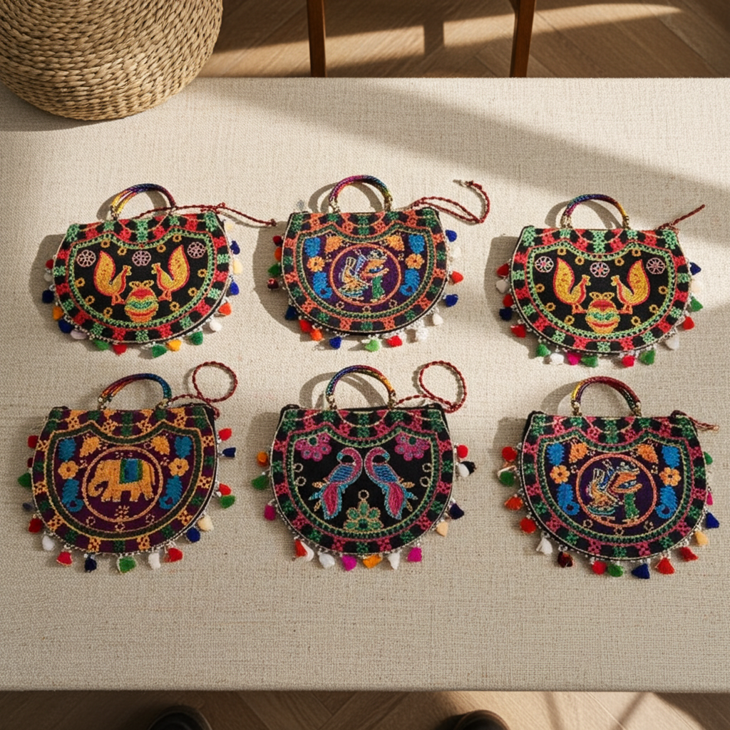 Jaipuri Embroidered Traditional Sling Bag
