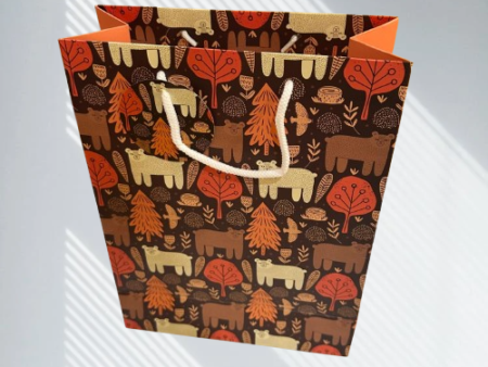 Paper Bag-Forest-Themed Premium Gift Bag with  Handle