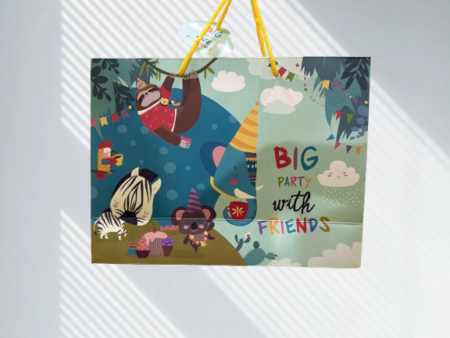 Party with Friends - Cute Animal Themed Gift Paper Bag