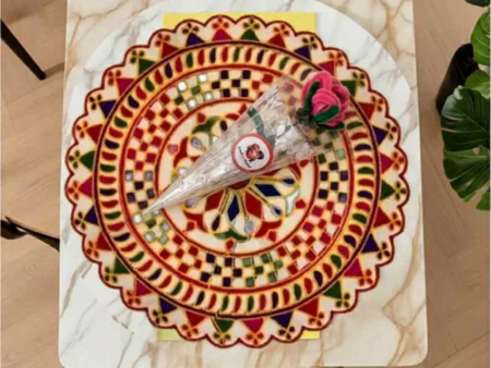 Free Rose with this Traditional Embroidery Decorative Wall Piece
