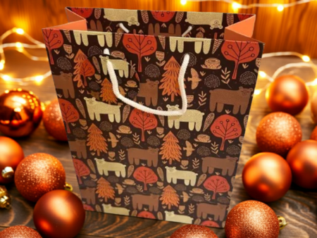 Paper Bag-Forest-Themed Premium Gift Bag with Handle