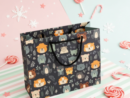 Cute Jungle Animal Paper Gift Bag