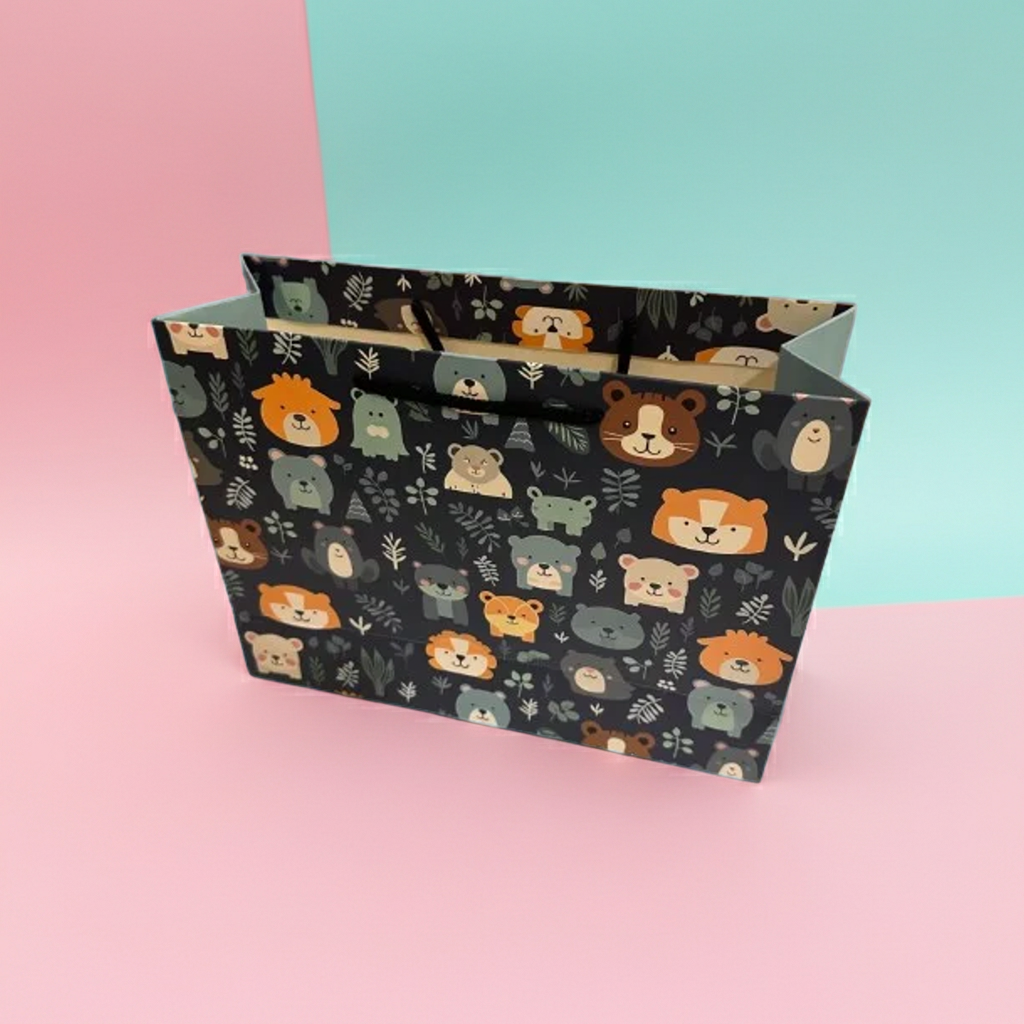 Cute Jungle Animal Paper Gift Bag - Image 3
