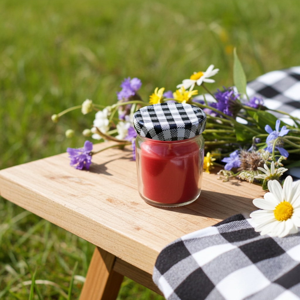 Premium Rose Scented Jar Candle - Image 2