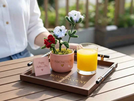 Serving Tray & Get Free White Rose