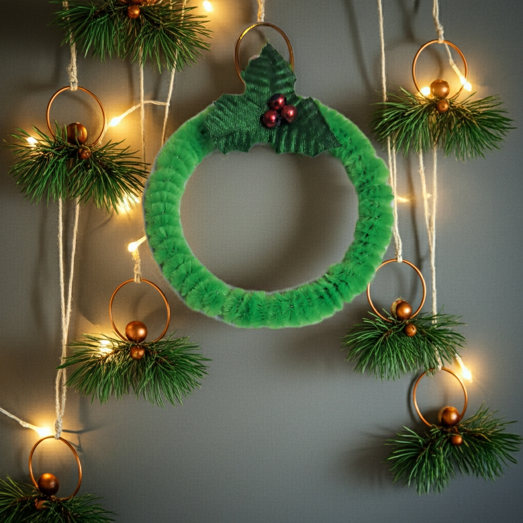 Parrot Green Mistelito – Festive decorative hanging ornament (4pcs)