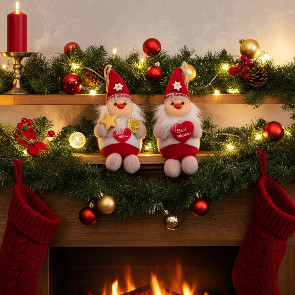 Mini Decorative Santa – Christmas décor-Pack of 1 – 2 Pcs