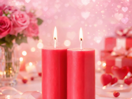 Soy wax Red Candle Pack of 2