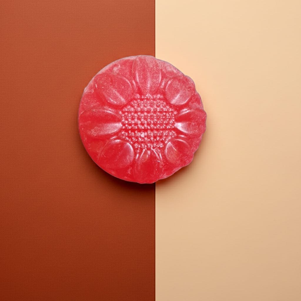 Crimson Blush Flower Glycerin Soap - Image 2
