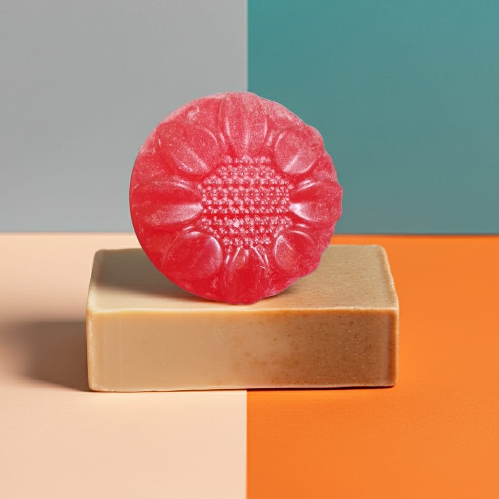 Crimson Blush Flower Glycerin Soap