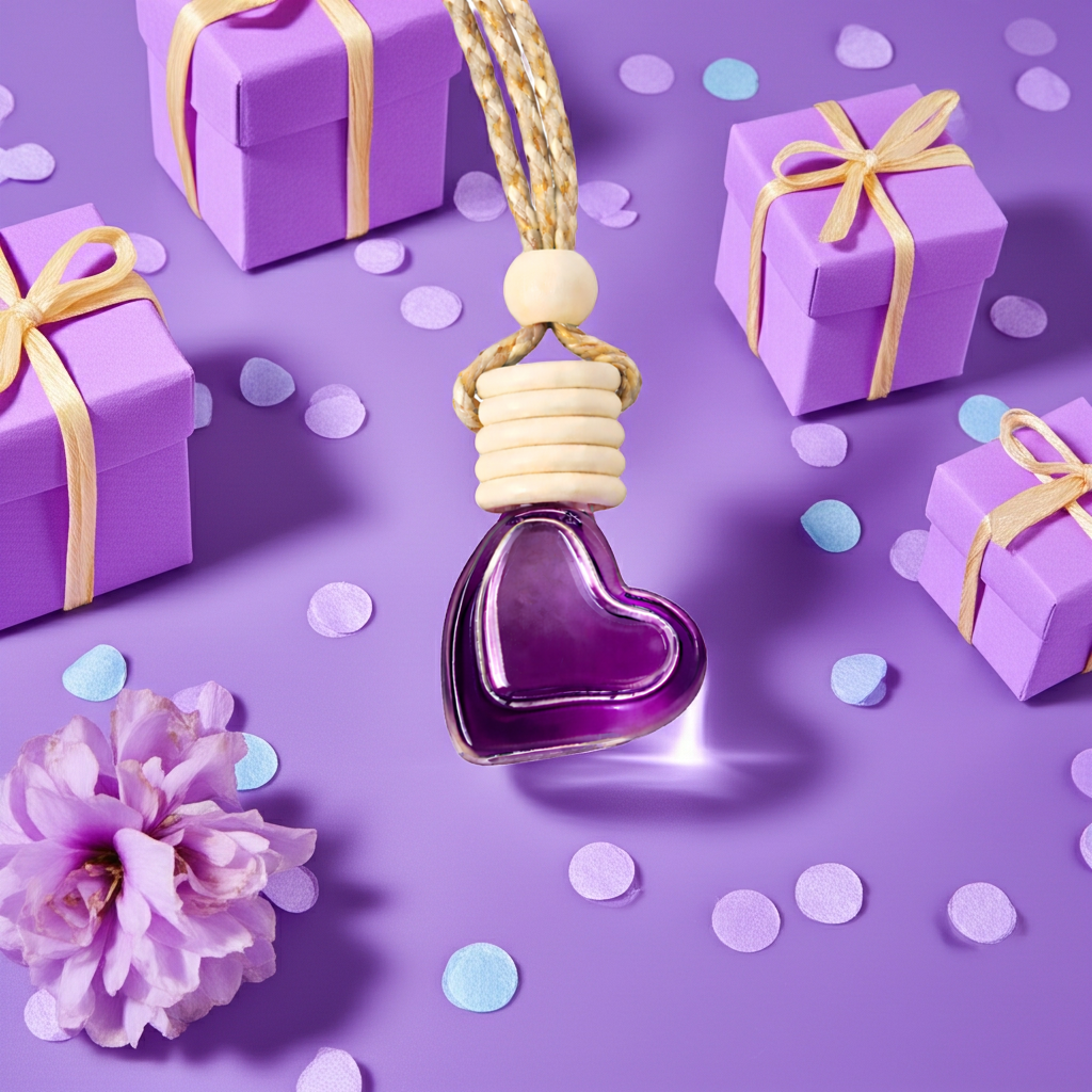 Wooden Heart-Shaped Chocolate Perfume Bottle