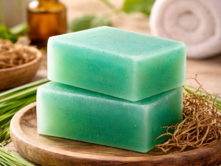 Organic Vetiver (Khus) Soap Pack of 1 (qty-2)