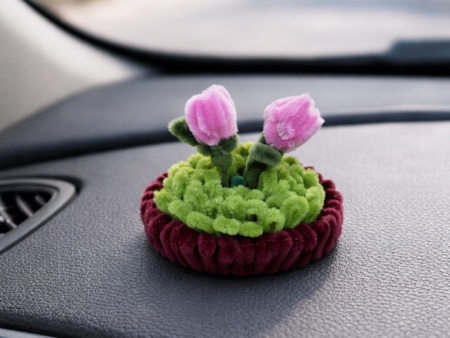 Mini Handmade Tulip Flowerpot Decor- Multi colors available