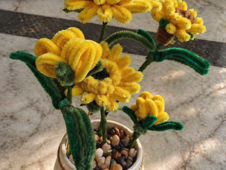 Handmade Yellow Flower Decor