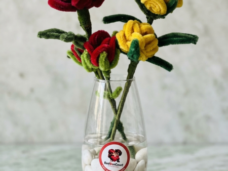 Red & Yellow Flower Bouquet – Vibrant Aesthetic Décor