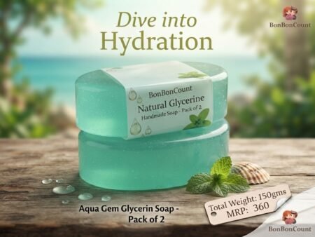 Jasmine Glycerine soap pure handmade pack of 2
