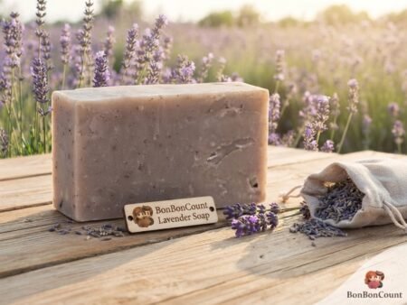 BonBonCount Lavender Handmade Soap – Pack of 3
