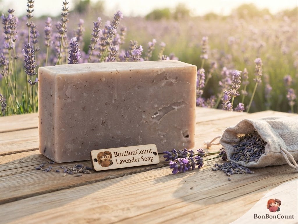 BonBonCount Lavender Handmade Soap – Pack of 3