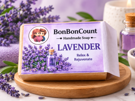 Lavender AntiAgeing Cold Processed Soap Bar | No Sulphates | All Skin Type, 100gmx2
