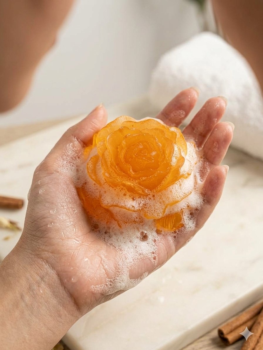 BonBonCount English PeonyRose Pure Glycerin Soap Bar - Pack of 2 - Image 4